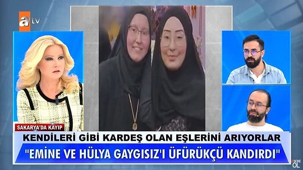 Müge Anlı'ya geçtiğimiz gün eşlerinin çocuklarıyla birlikte kendilerini terk ederek Türkiye'ye kaçtıklarını söyleyerek iki kardeş katılmıştı.