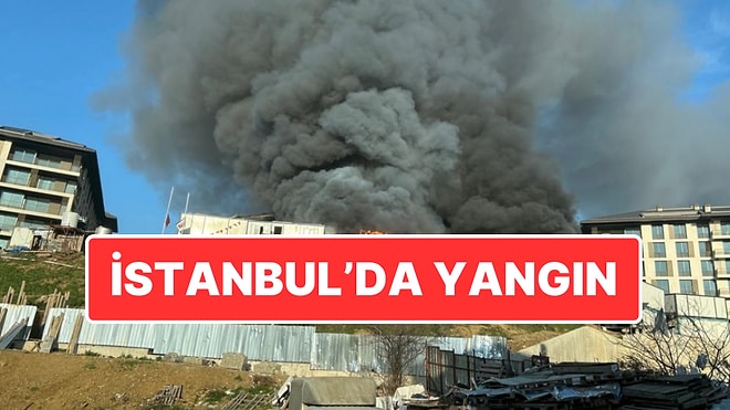 İstanbul Üsküdar’da Yangın: İşçilerin Kaldığı Konteyner Alev Aldı