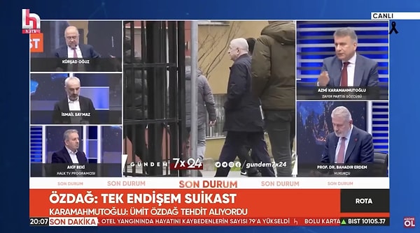 Azmi Karamahmutoğlu, Halk TV programcısı Akif Beki'nin "İlk kez bir siyasetçinin başına bu gelmedi. Darbe dönemleri dışında da geldi mesela yakın tarihte biliyoruz Selahattin Demirtaş. Siz veya partiniz Selahattin Demirtaş'ın başına bu geldiğinde ne dediniz? Bir şey dediniz mi?" sorusu üzerine "Partiden resmi bir açıklama bu doğrultuda yapılmış değil fakat" dedi ve ekledi;