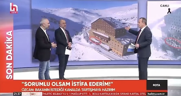 "O masadan biri istifa ile kalkar." diyen Özcan, sorumlu kendisi olsa kesinlikle istifa edeceğini belirtti.