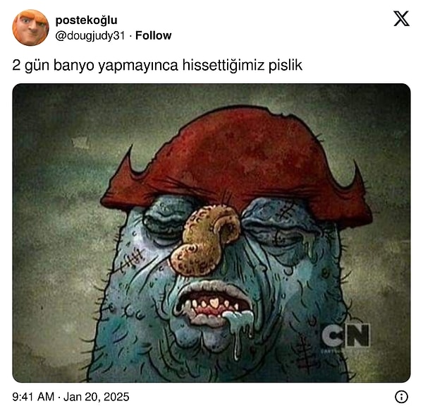 Öyleyse, Cartoon Network için yapılmış Amerikan çizgi dizisi Flapjack'in Captain K'nuckles (Kaptan Yosun) ile tanışın. 👇