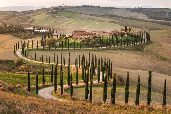 1. İtalya'nın Tuscany bölgesi