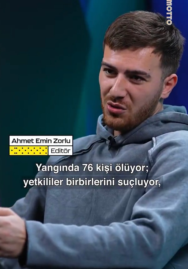 “Yetkililer birbirini suçluyor, alarmlar çalışmıyor, yangın merdivenleri zaten muallak. (…) Ya biz daha ne konuşuyoruz ki abi?” ve dahasına değinmişlerdi.