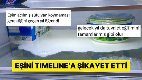 Eşi Açık Sütü Buzdolabına Yatay Koyan Kadın Twitter'dan Dert Yandı