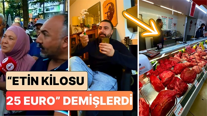 Tüm Etleri Gösterdi: "Almanya'da Etin Kilosu 25 Euro" Diyen Gurbetçilere Yine Bir Gurbetçiden Cevap Geldi