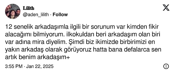 İnsan, 12 yıllık sırdaşı ile konuşamayınca "kimden fikir alacağını bilemiyor" tabii 👇