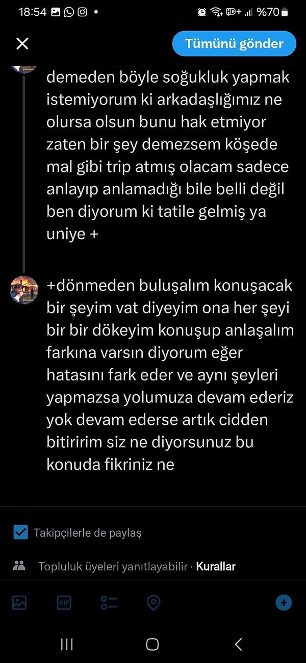 Şimdi bu 12 yıllık arkadaşlık bir son konuşmayı hak ediyor mu, yoksa zaten her şey bitmiş mi? 👇