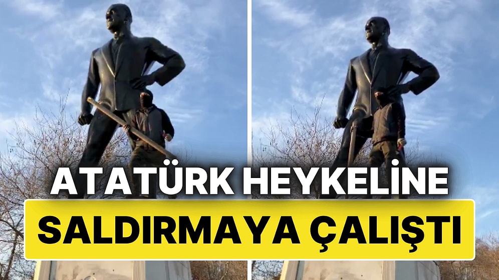 Sarayburnu’nda Atatürk Heykeline Saldırı! Vatandaşlar Anında Müdahale Etti