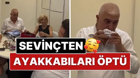 Torun Müjdesiyle Sevinçten Ayakkabıları Öpen Dede Gözleri Doldurdu