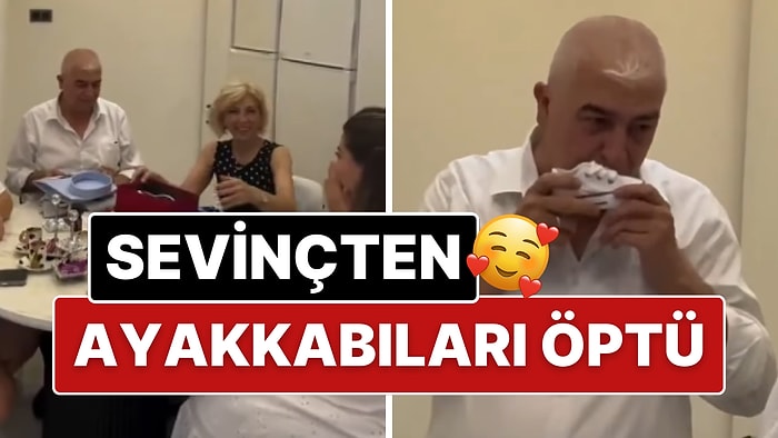 Torun Müjdesiyle Sevinçten Ayakkabıları Öpen Dede Gözleri Doldurdu