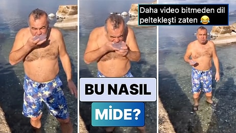 Bu Nasıl Mide? Bir Adam Yakaladığı Deniz Anasını Büyük Bir İştahla Yedi