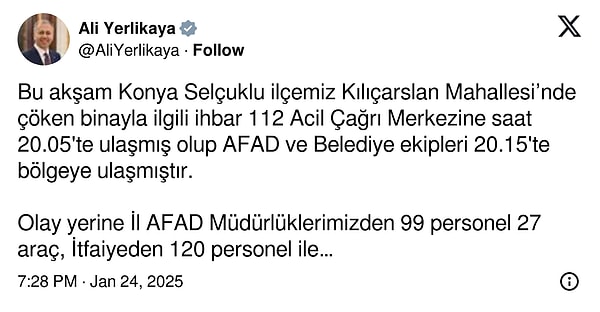 İçişleri Bakanı Ali Yerlikaya'dan açıklama: