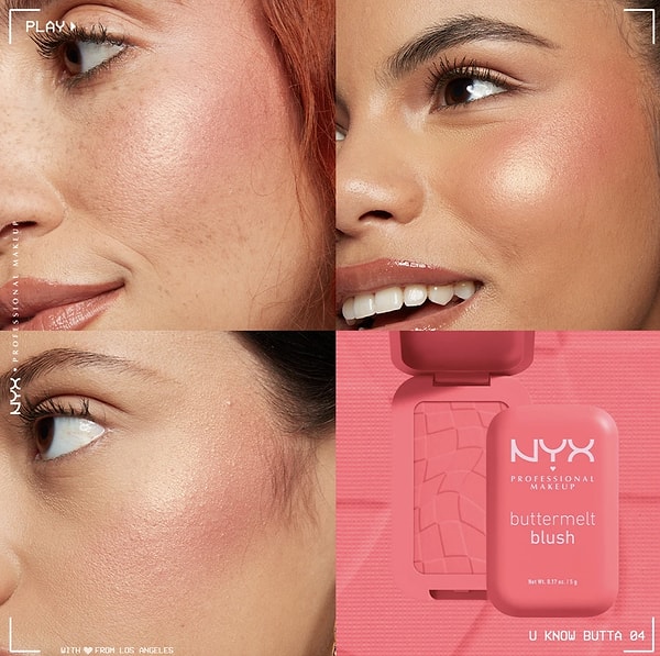 1. NYX Professional Makeup Buttermelt Blush Kremsi Pembe Pudra Allık - 04 U Know Butta