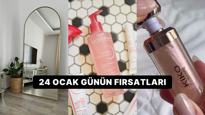 Bugün İndirimde Neler Var? Şık Boy Aynalardan Bioderma ve Kiko'nun Ürünlerine 24 Ocak 2025 Günün Fırsatları