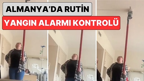 Almanya'da Hastanede Yatan Bir Kadın Kaldığı Odadaki Yangın Alarmına Yapılan Rutin Bakımı Paylaştı