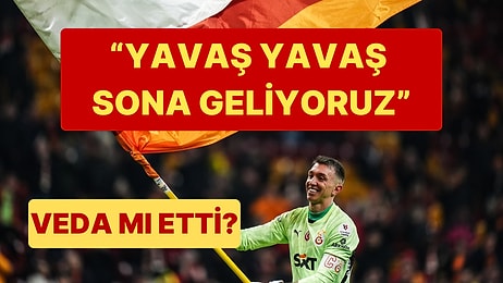 Galatasaray-Konyaspor Maçının Ardından Fernando Muslera'dan Veda Açıklaması Geldi