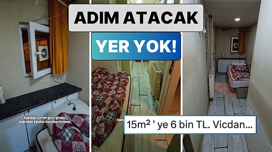 Adım Atacak Alan Yok: Bir Sosyal Medya Kullanıcısı Beyoğlu'nda 6 Bin TL Kira İstenen Evi Gezdi