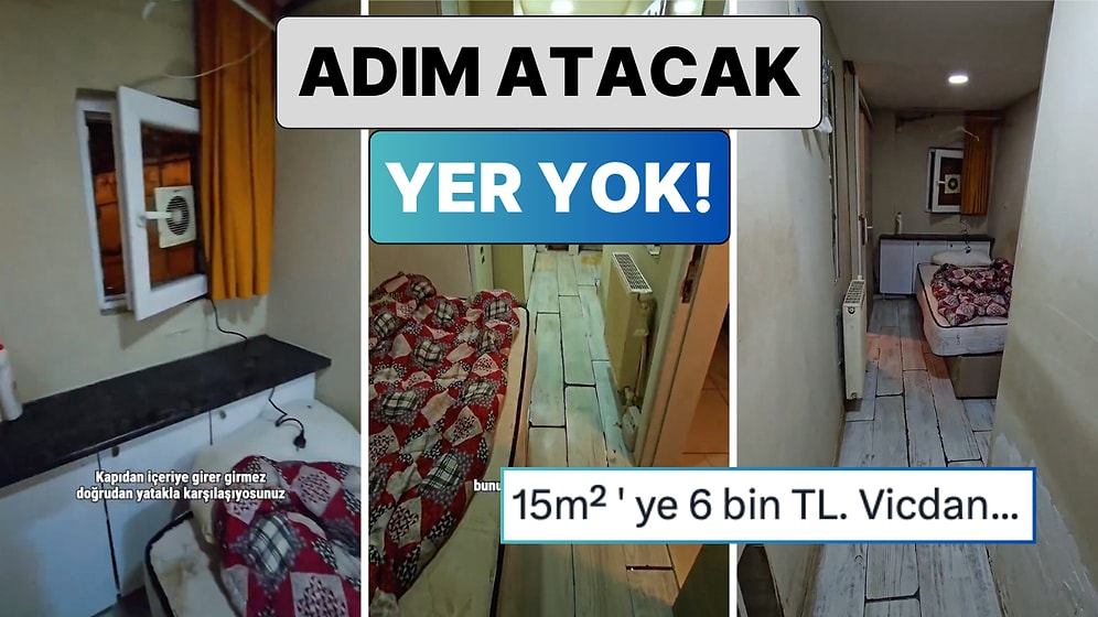 Adım Atacak Alan Yok: Bir Sosyal Medya Kullanıcısı Beyoğlu'nda 6 Bin TL Kira İstenen Evi Gezdi