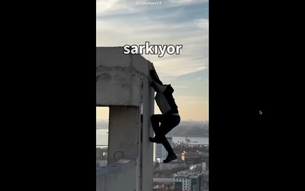 'saniyebey' isimli sosyal medya kullanıcısı, gencin videolarını inceleyerek çevresindeki yapıları tespit etti ve videolardaki binayı buldu.