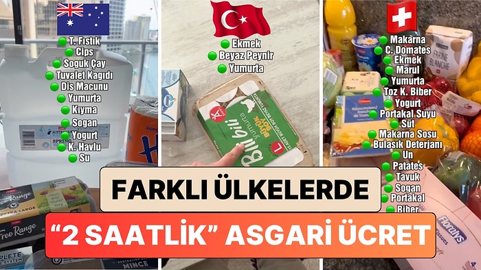 2 Saatlik Asgari Ücretle Türkiye'de ve Dünyanın Farklı Ülkelerinde Neler Satın Alınabiliyor?