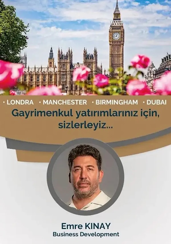 Başarılı oyuncu, Londra merkezli bir emlak firmasında “iş geliştirme müdürü” olarak çalışmaya başladı. Kınay, Londra’daki yeni projeleri Türklere tanıtacak!