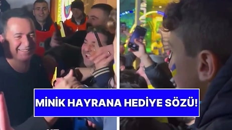 Acun Ilıcalı Röportaj Esnasında Yanına Gelen Minik Hayranına İmzalı Forma Sözü Verdi