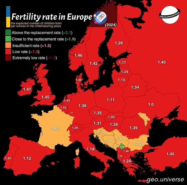 6. 2024 yılı doğurganlık oranları