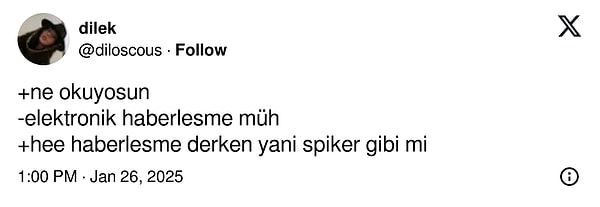 Bir de konuyu yanlış anlayanlar var.