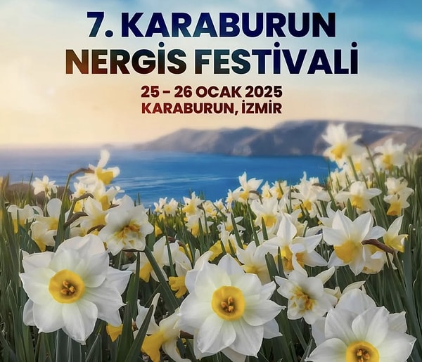 Karaburun'da her yıl Ocak ayının 20'lerinde "Nergis Festivali" düzenlenir.