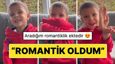 "Bugün Romantik Oldum" Diyen Tatlı Çocuk Adeta Büyüklerine Ders Verdi