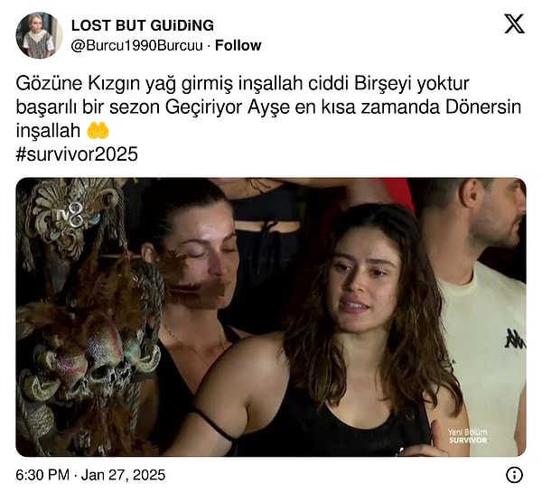 Geçmiş olsun Ayşe!