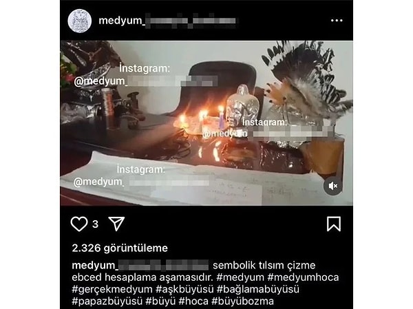 Adile D. isimli kadın, Instagram'da bulduğu "Medyum H" adlı kişiye ulaştı ve fal baktırmak istedi.