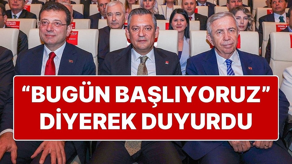 Özgür Özel ‘Bugün Başlıyoruz’ Diyerek Cumhurbaşkanı Adayı Açıklaması Yaptı: "Oy Vererek Adayı Belirleyeceğiz"