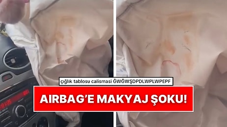 Portre Çalışması Dediğin: Trafik Kazası Geçiren Genç Kadın Tüm Makyajının Airbag’e Bulaştığı Anları Paylaştı