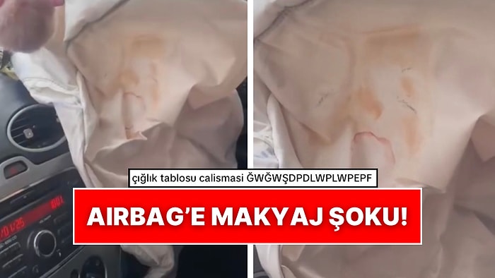 Portre Çalışması Dediğin: Trafik Kazası Geçiren Genç Kadın Tüm Makyajının Airbag’e Bulaştığı Anları Paylaştı