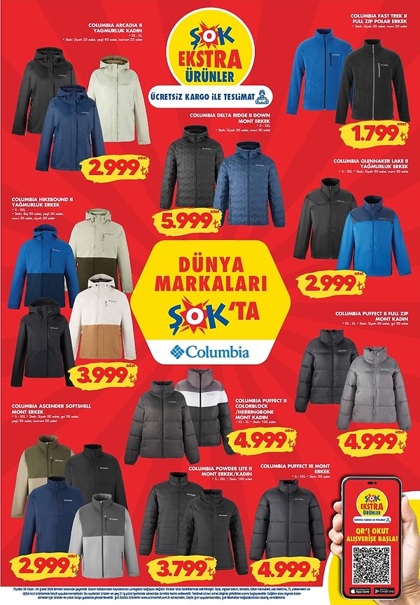 Columbia Arcadia Yağmurluk 2.999 TL