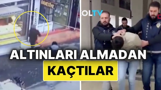 Kar Maskeli 3 Soyguncu Kuyumcu Dükkanına Girdi: Paniğe Kapılıp Altınları Almadan Kaçtılar