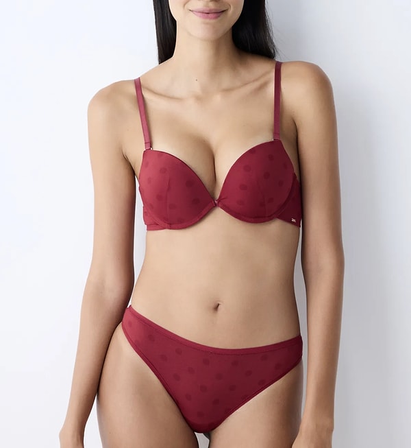 Penti Super Push Up Essentials Bordo Sütyen