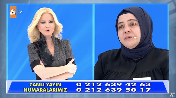 1990 yılında dünyaya getirdiği oğlunun yalnızca iki üç saat kollarında kaldığını, ardından da kayınvalidesinin gelip onu aldığın anlatan kadın, bebeğinin yerini sorduğunda "Onu bıraktık, peşine düşersen seni de onu da öldürürüz" cevabını aldığını söyledi.