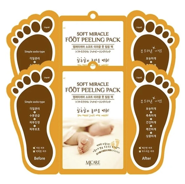 MjCare Miracle Foot Peeling Pack - Mjcare Çorap Tipi Ayak Peeling Maskesi 2'li