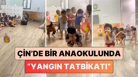 Çin'de Bir Anaokulunda Yapılan Aşırı Gerçekçi Yangın Tatbikatı Bilinçli Hareket Etmenin Önemini Hatırlattı