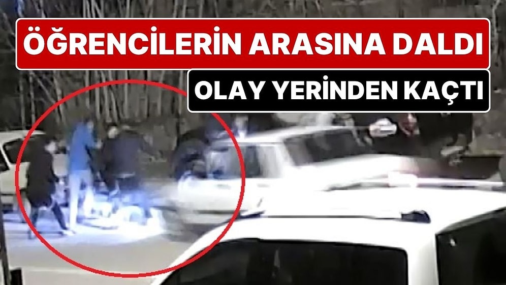 Ankara'da Otomobil Öğrencilerin Arasına Daldı: Kameraya Yansıyan Olaydan Sonra Otomobil Sürücüsü Kaçtı