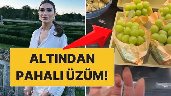 Altından Pahalı! Ebru Şancı İngiltere'de Üzümün Fiyatını Görünce Şaşkınlığını Gizleyemedi!