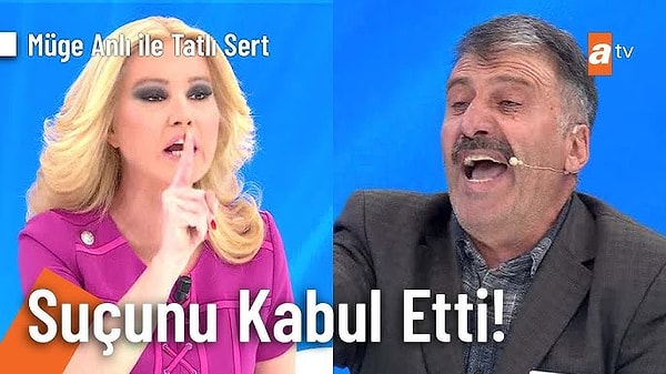 Mehmet Emin, savunmasında ısrarcı olurken Müge Anlı'yı da kışkırtacak şekilde konuşup ünlü sunucuyu bastırmaya çalıştı ancak Anlı, "Ben senin vur ensesine al ekmeğini karın değilim. Beni bastıramazsın. Beni dinleyeceksin. Senin yaptığın çok büyük bir suç ve ayıp. Çok isterdim cezanı çekmeni." diyerek Mehmet Emin'i karşısında görmek istemediğini söyleyerek yayın arkasına gönderdi.