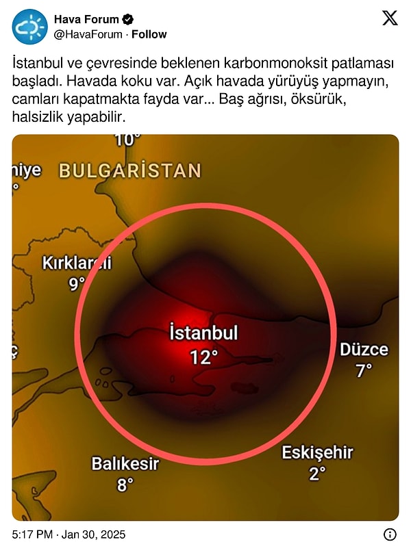 İşte, Hava Forum tarafından yapılan uyarı 👇