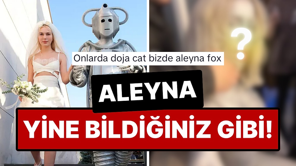 Yine Bir Şeyler Deniyor: Daha Önce Robotla Evlenen Aleyna Tilki Bu Sefer Robotun Kendisi Olmaya Karar Verdi!