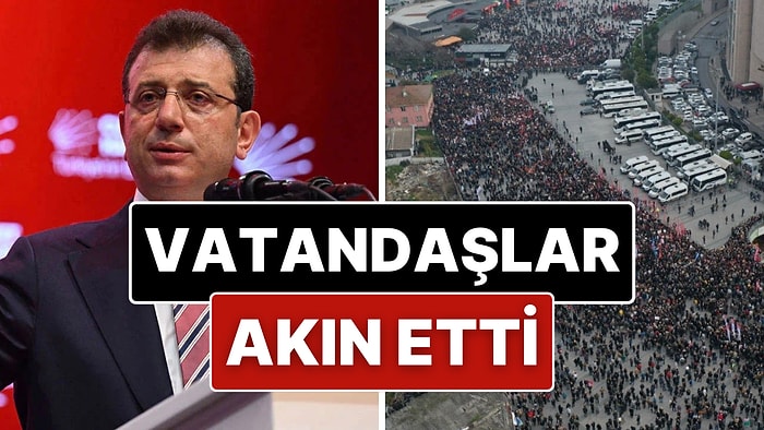 Vatandaşlar, Ekrem İmamoğlu'na Destek İçin Çağlayan Adliyesi'ne Akın Etti