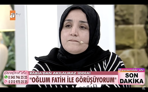 Esra Erol aradan geçen haftaların ardından ilk kez dünkü yayınında anne Rabia ile ilgili bir gelişmeyi paylaştı.