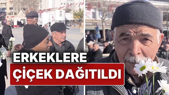 Kırşehir’de ‘Dünya Tersine Günü’ Etkinliği: Erkeklere Çiçek Dağıttılar!