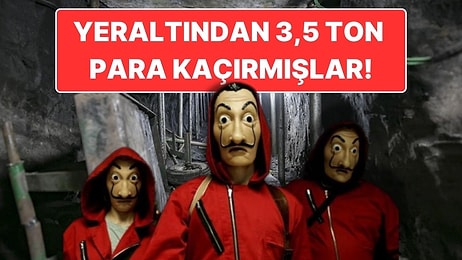 La Casa de Papel'i Aratmıyor: Yeraltından 78 Metrelik Tünel Kazarak 3,5 Ton Para Kaçıran Hırsızlar